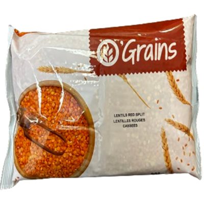 O'GRAINS LENTILS ROUGE CASSEE 908g