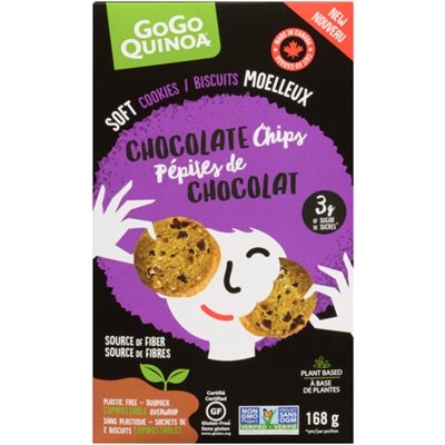 GoGo Quinoa Soft-Baked Cookies Chocolate Chips 168 g 