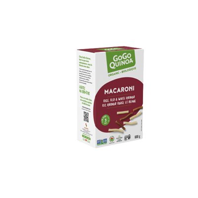 GoGo Quinoa Macaroni Riz, Quinoa Rouge et Blanc 600g