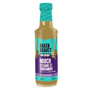 Naked&Saucy Vinaigrette Levure Nutritionnelle Sésame Gingembre Bio 250ml Naked&Saucy Vinaigrette Levure Nutritionnelle Sésame Gingembre Bio 250ml