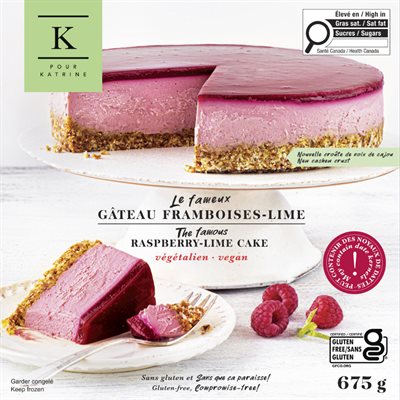 K Pour Katrine Raspberry-Lime Vegan Cake Gluten-Free & Vegan 675G