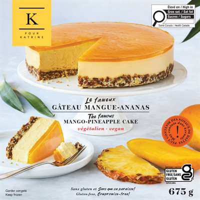 K Pour Katrine Mango Pineapple Cake Vegan Gluten-Free 675G