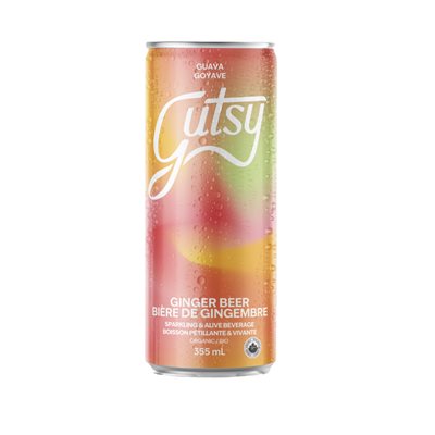 Gutsy Bière De Gingembre - Goyave Bio 355ml Gutsy Bière De Gingembre - Goyave Bio 355ml