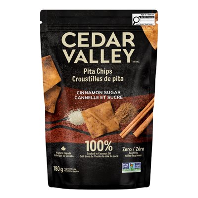 Cedar Valley Pita Chips-Cinnamon Sugar 180G