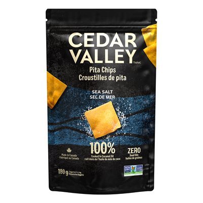 CEDAR VALLEY CROUSTILLES DE PITA SEL DE MER 180GR