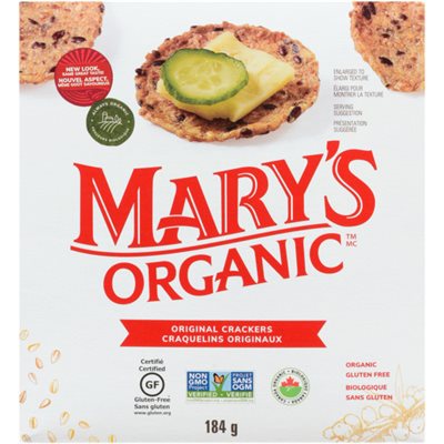 Mary's Organic Craquelins Originaux 184 g