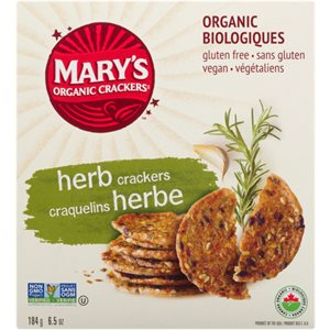 Mary's Organic Crackers Craquelins Herbe 184 g