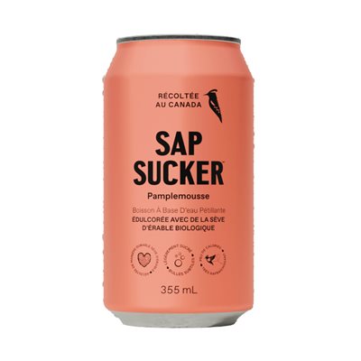 Sapsucker Organic Carbonated Grapefruit Water 355ml