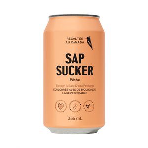 Sapsucker Pêche Eau Pétillante bio