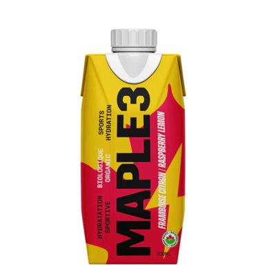 Maple 3 Boisson Sport Framboise Citron 500ml Maple 3 Boisson Sport Framboise Citron 500ml