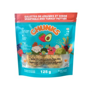 Chunks Vegetable And Turkey Patties 125g