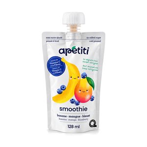 Apétiti Smoothie Banane Mangue Bleuet 128Ml