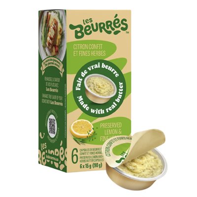 Les Beurrés Beurre citron confit et fines herbes 90g