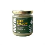 Allfat - Beef Tallow - Garlic And Rosemary - 200G  Allfat - Beef Tallow - Garlic And Rosemary - 200G