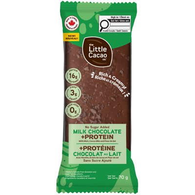 The Little Cacao Milk Chocolate Mint + Protein 70G