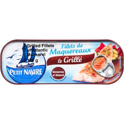 Petit Navire Fillets of Atlantic Mackerel Grilled 110 g 110g e