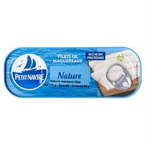 Petit Navire Filets De Maquereaux Vapeur Nature 176G