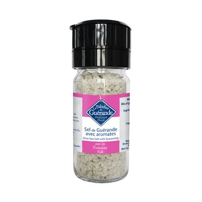 Le Paludier Sel de mer gris avec assaisonnement pour poisson (moulin) 70 g