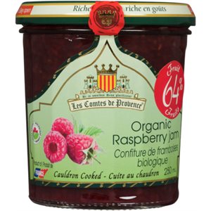 Les Comtes de Provence Confiture de Framboises Biologique 250 ml