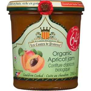 Les Comtes de Provence Organic Apricot Jam 250 ml