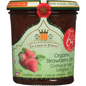 Les Comtes de Provence Organic Strawberry Jam 250 ml