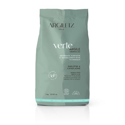 Argiletz Granulated green clay - Poultice & Plaster 3 kg