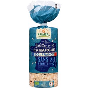 Primal Camargue Rice Cakes Salt Free 130 g 