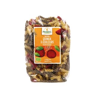 Primeal Fusilis Trois Couleurs au Blé et Quinoa Biologiques 500g