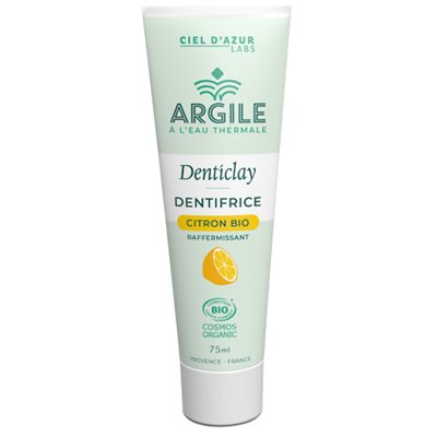 Ciel Dazur Lemon Organic Toothpastes with Clay and Thermal Water 75 ml