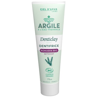 Ciel D'azur Dentrifice Argile blanche Romarin BIO