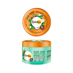 Lovea Hair Food Masque 3 en 1 Thé vert à la noix de coco