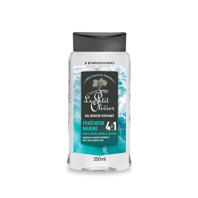 Le Petit Olivier Gel Douche Fraîcheur Marine 4-En-1 – Homme – 250 Ml