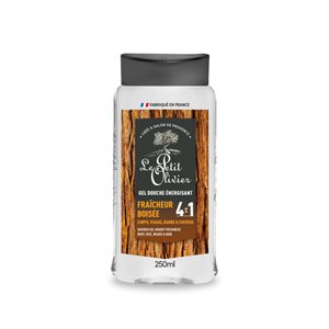 Le Petit Olivier Gel Douche Fraîcheur Boisée 4-En-1 – Homme – 250 Ml