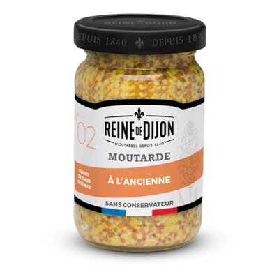 Reine De Dijon Moutarde A L'Ancienne 350g Reine De Dijon Moutarde A L'Ancienne 350g