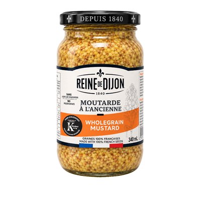 Reine de Dijon Wholegrain Mustard 340ml