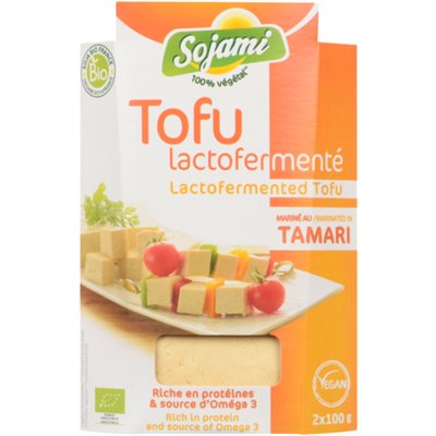 Sojami Lactofermented Tofu Marinated in Tamari 2 x 100 g (200 g) 200g