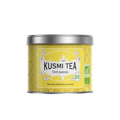 KUSMI Green Jasmine green tea Organic - Metal tin 90gr