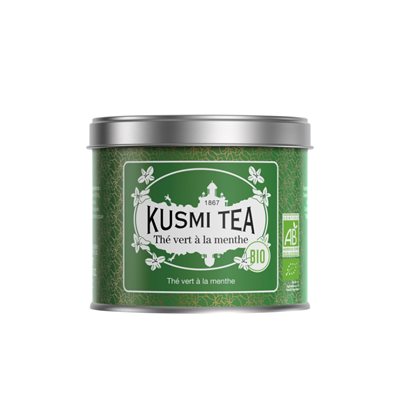 KUSMI Mint green tea Organic - Metal tin 100gr