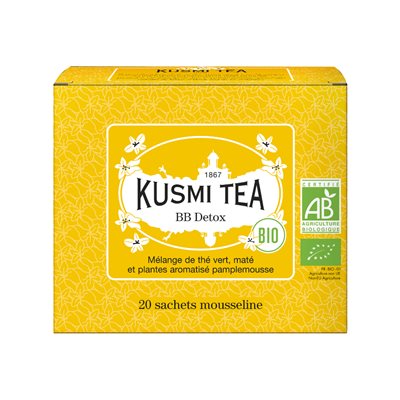 KUSMI BB Detox green tea Organic - Box x 20 teabags 40g