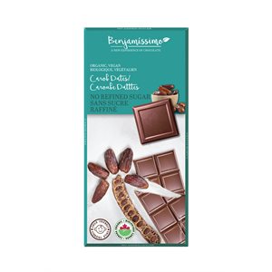 Benjamissimo Carob Dates No Refined Sugar Chocolate Bar 70g