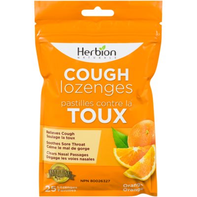 Herbion Naturals Cough Lozenges Orange 25 Lozenges 