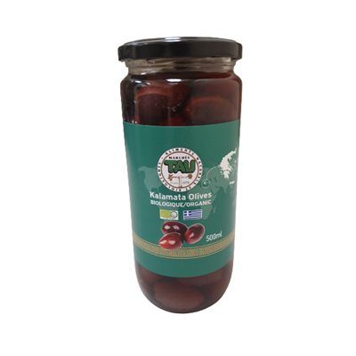 TAU Organic Kalamata olives 500ml