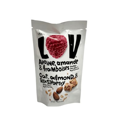 LOV Oat Almond & Raspberry Bites 70g