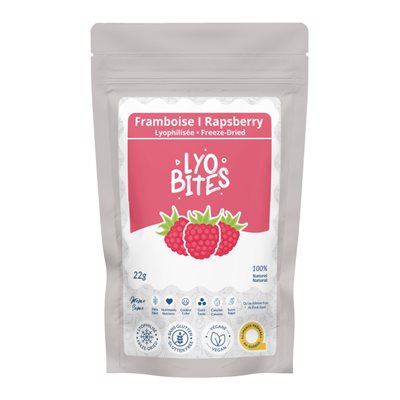 LYOBITES FREEZE-DRIED RASPBERRIES 22g