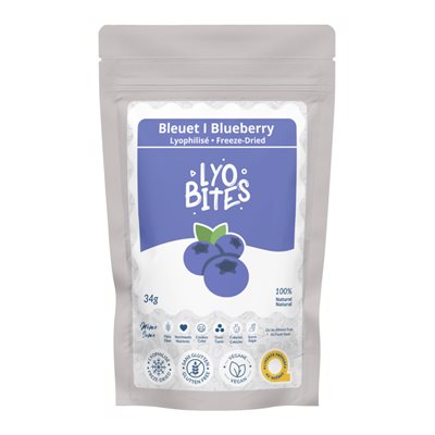 LYOBITES FREEZE-DRIED BLUEBERRIES 34g