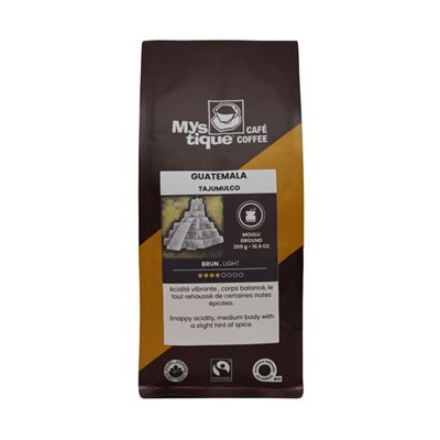 Cafe Mystique Organic Ground Light Guatemala Coffee 300g