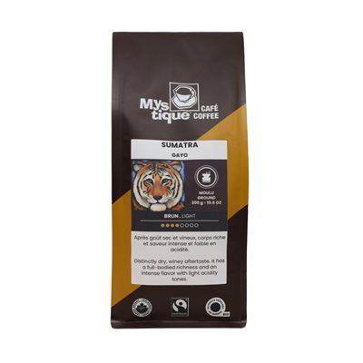 Café Mystique Café moulu de Sumatra biologique