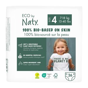 Naty Eco Diapers Size 4 7-18 kg 26 Pcs 