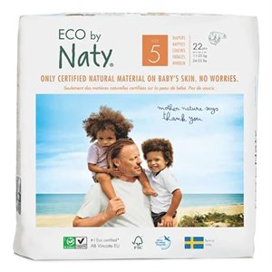 Naty Eco Diapers Size 5 11-25 kg 22 Pcs 