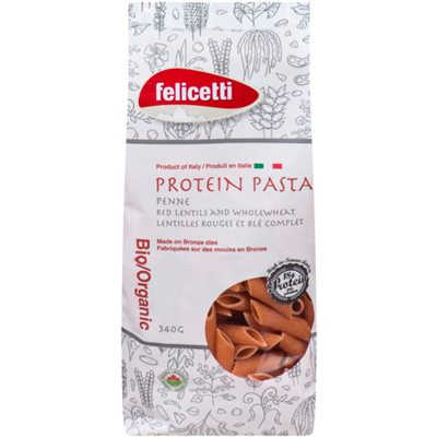 Felicetti Penne Lentilles Rouge Et Blé Complet